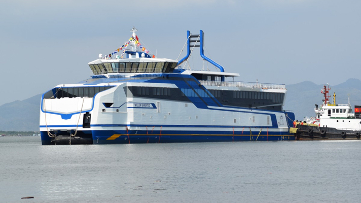Emission measurements on new LNG-powered ferry Willem Barentsz