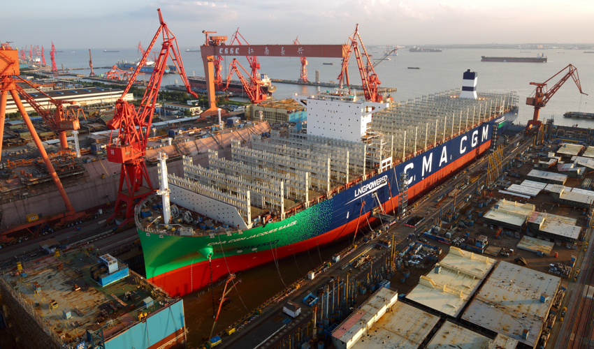 Building the World’s Largest LNG-Powered Container Ship