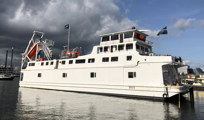 New Training Ship in Amsterdam Offers Realistic Fire Training