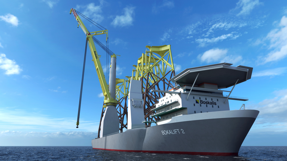 Conversion of Boskalis’ new crane vessel BokaLift 2 underway