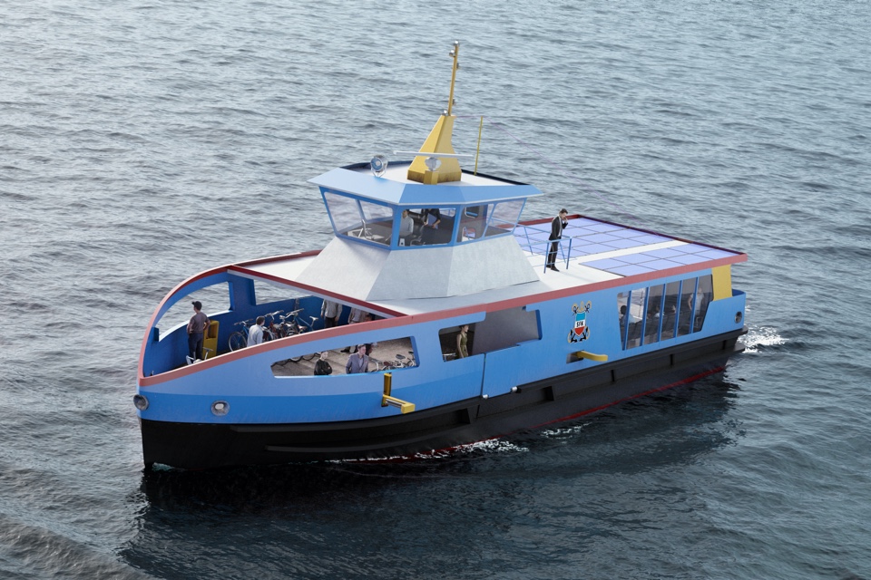 Holland Shipyards lays keel for fully electric ferry