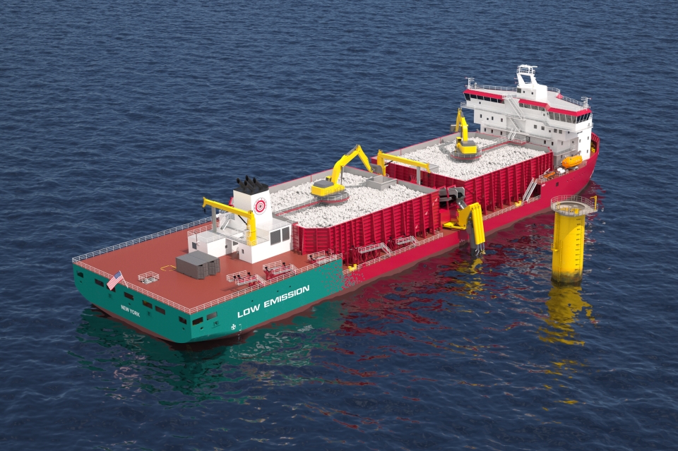 Ulstein lands follow-up contract for first Jones Act rock installation vessel