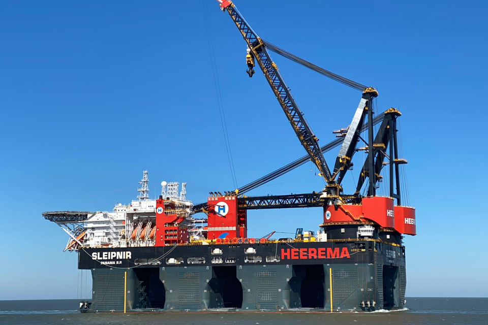 Heerema’s Sleipnir to install converter platform for Sofia offshore wind farm