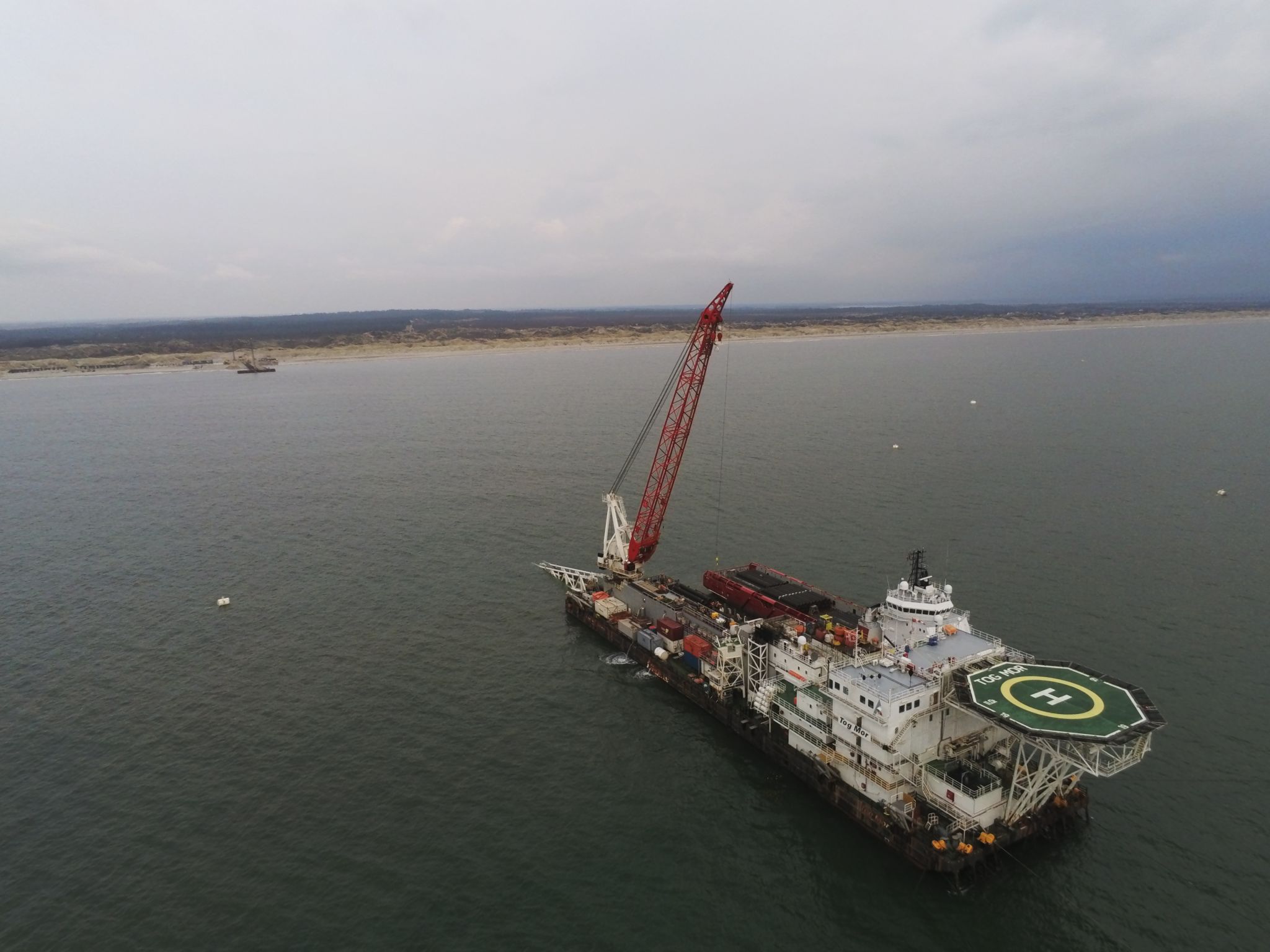 Allseas deploys smallest and largest vessel for Danish pipe-lay project