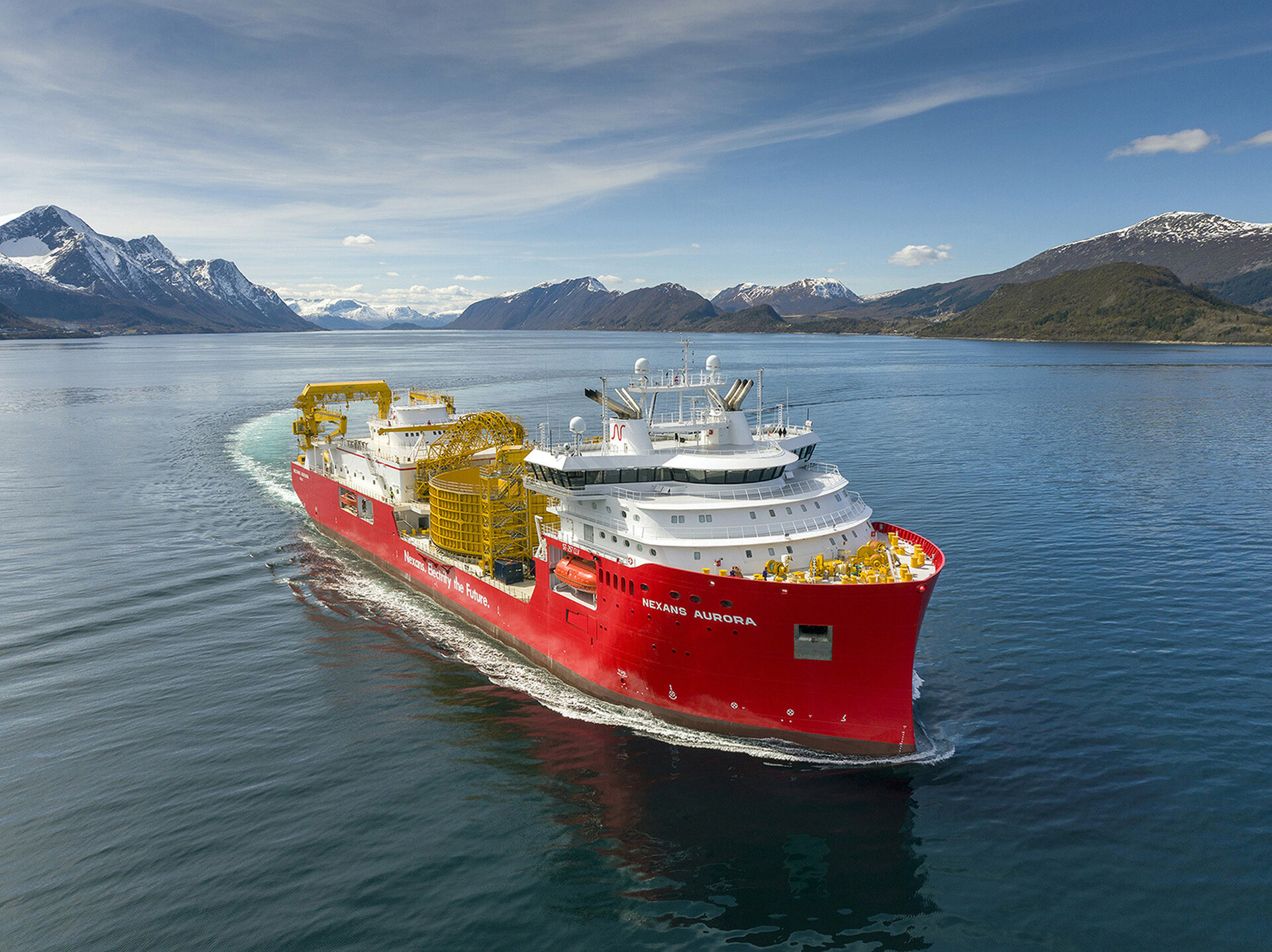 Nexans names its new cable laying vessel Nexans Aurora