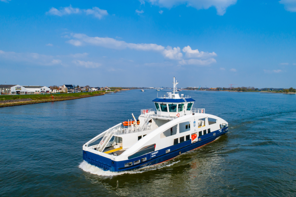 Holland Shipyards delivers fully electric ferry Sandøy to Brevik Fergeselskap