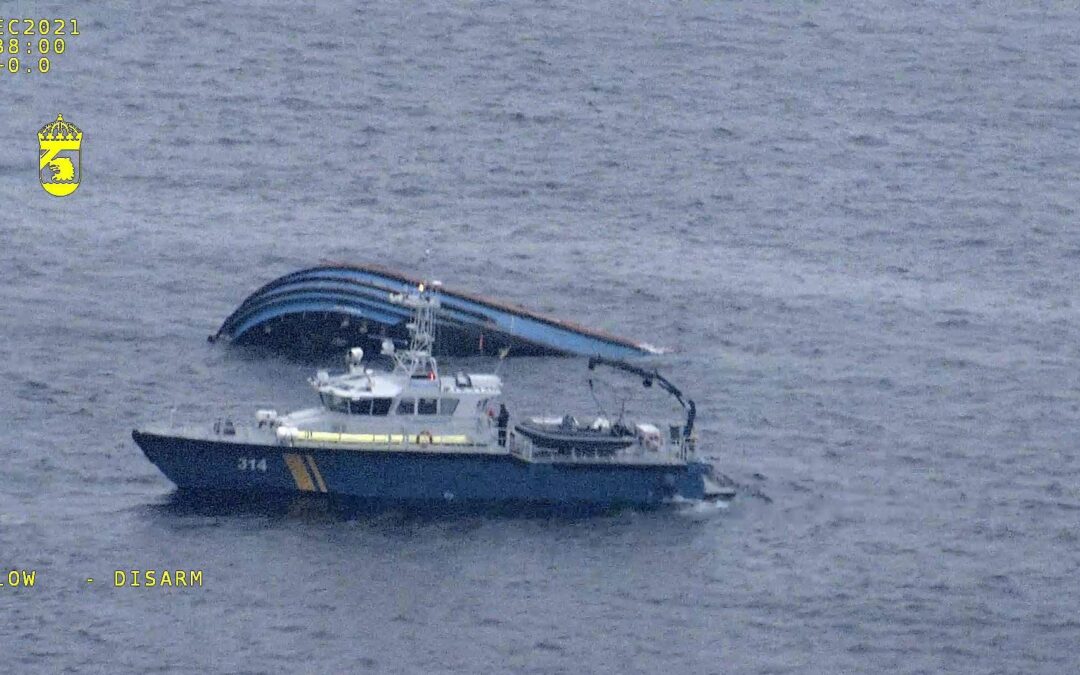 Vessel that capsized in Baltic Sea collision is sinking