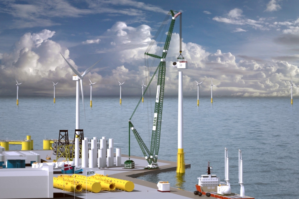 Huisman to build 3000-mt Ringer Crane for Danish offshore wind industry