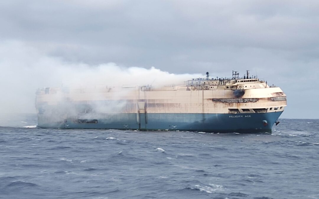 Smoke from Felicity Ace reducing, salvage team to board 24 February