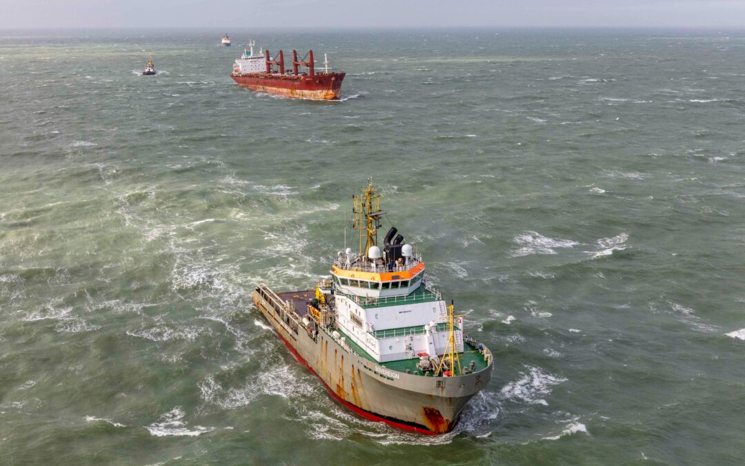 Salvaged Julietta D arrives in Port of Rotterdam