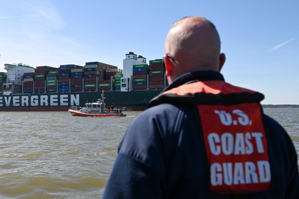 Container ship Ever Forward still grounded in Chesapeake Bay