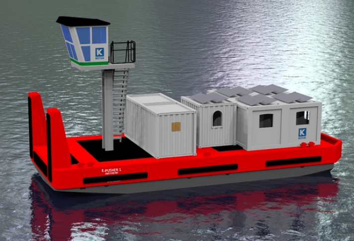 Gebhard to supply drive system for Kotug E-Pusher with battery containers