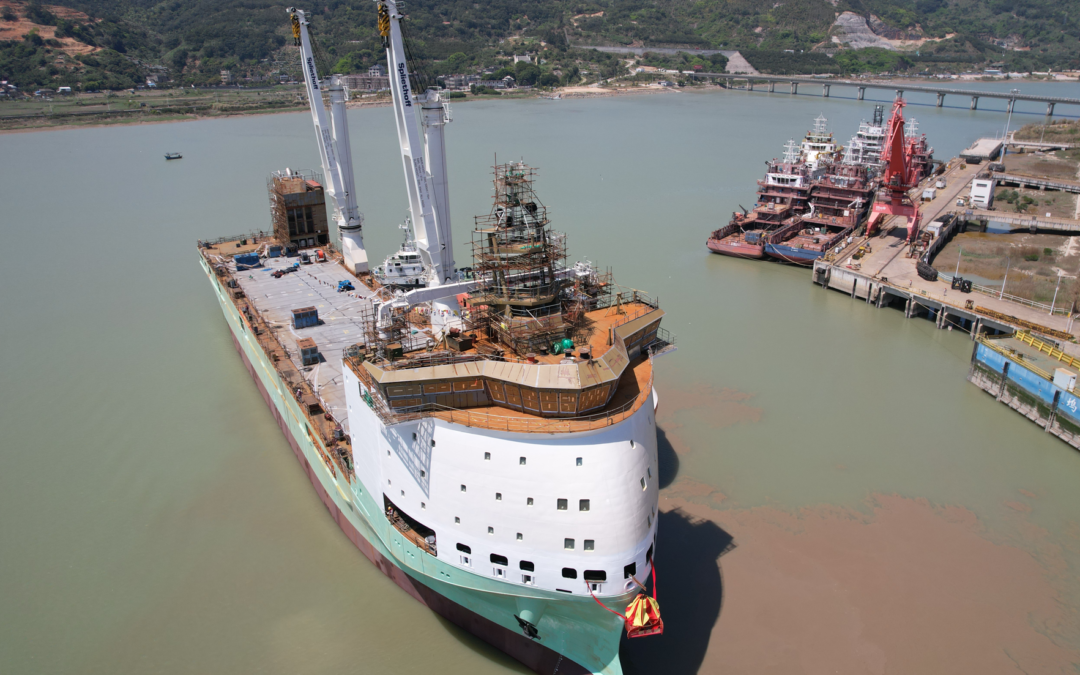 Spliethoff’s new B-type heavy-lift vessel Brouwersgracht launched