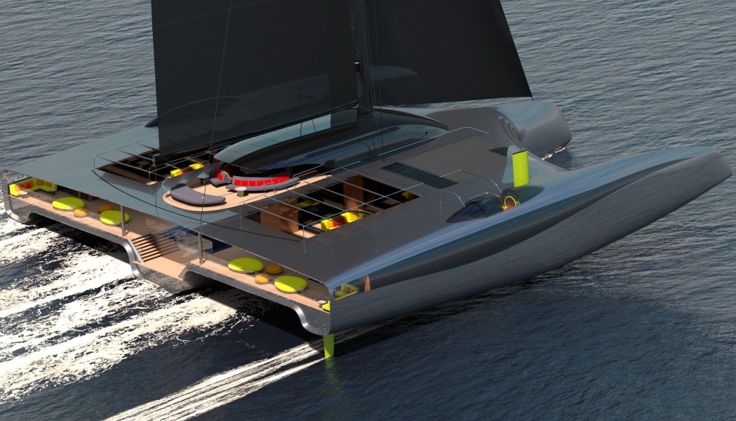 Van Geest Design presents trimaran superyacht