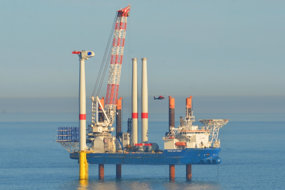 Jan De Nul installs eighty turbines at first French offshore wind farm
