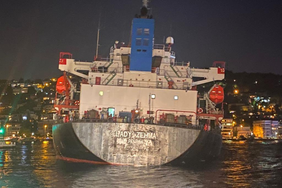 Freighter Lady Zehma carrying Ukrainian grain grounded and refloated in Istanbul