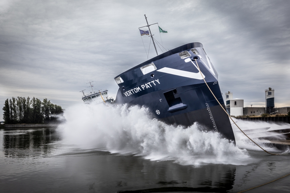 VIDEO: Thecla Bodewes Shipyards launches first of 7000-DWT LABRAX series for Vertom