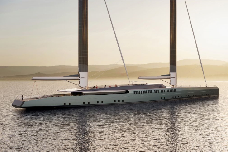 Royal Huisman unveils 100-metre sailing yacht concept Wing 100