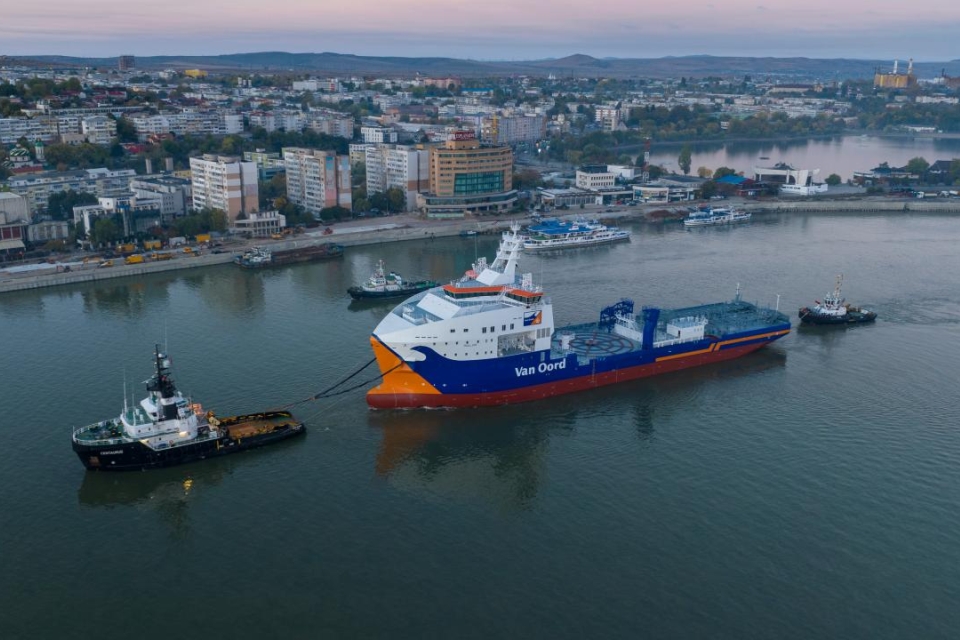 The new cable-laying vessel Calypso for Van Oord