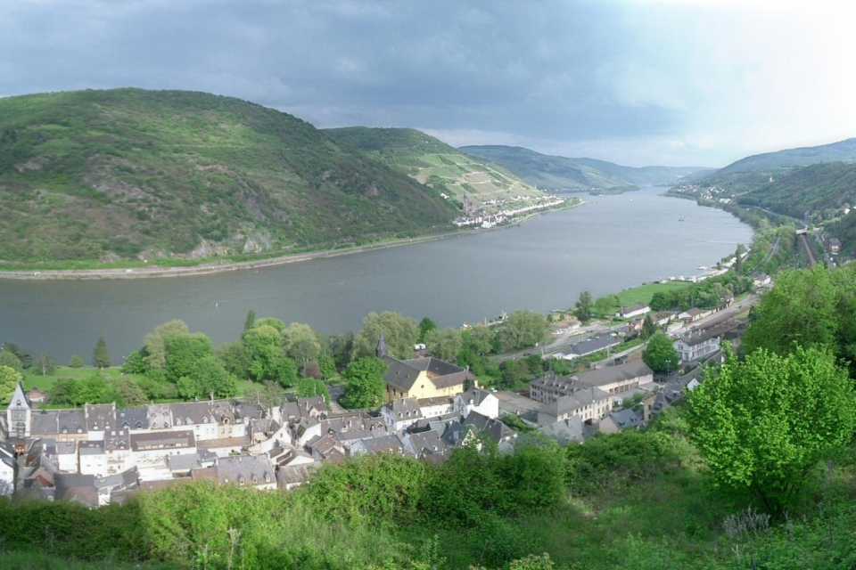 Rhine river at Bacharach