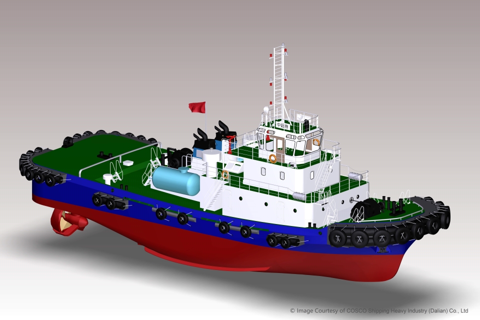The tugboat COSCO will equip with its ammonia supply system