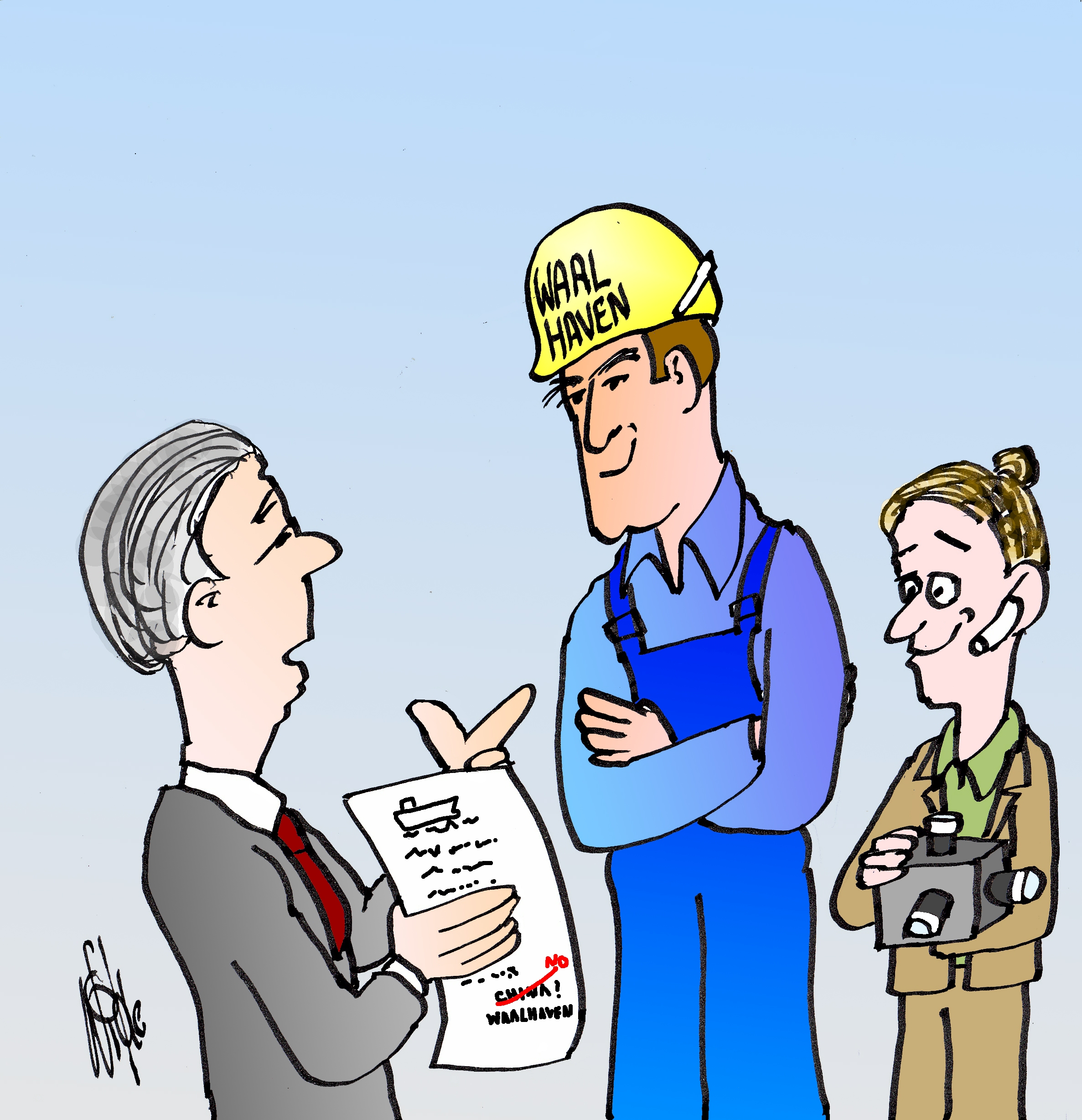 Renewed prospects for Dutch ship repair yards (cartoon by SWZ|Maritime/Hans de Wilde).