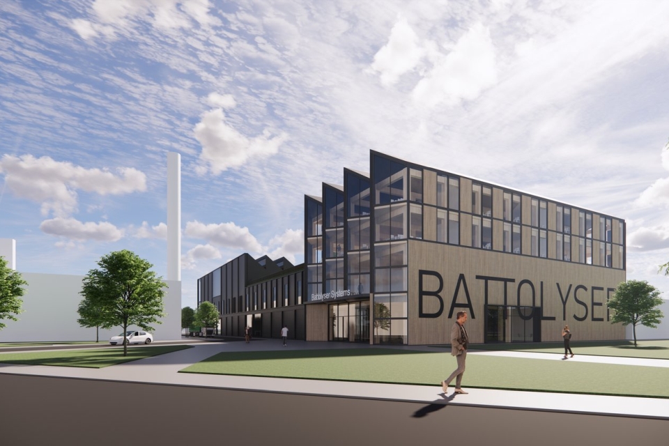 The Battolyser facility that will be built in Rotterdam.