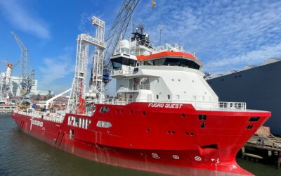 VIDEO: Fugro launches geotechnical vessel Fugro Quest