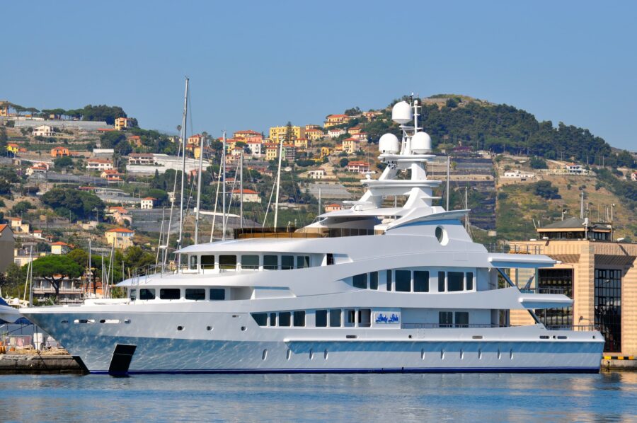 The Lucky Lady before the refit at Oceanco.