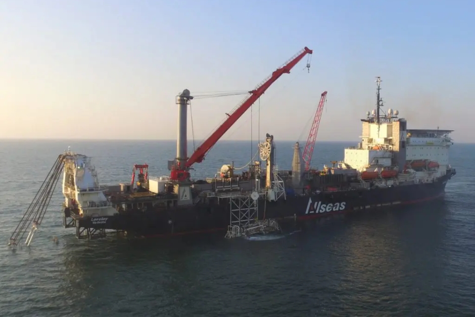 Allseas will deploy the Lorelay to lay the pipeline.