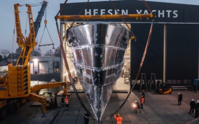 Heesen joins hull and superstructure of 57-metre superyacht Project Akira