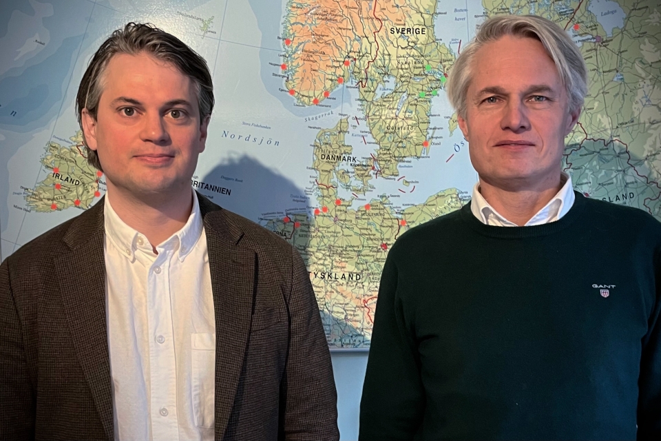 Hannes von Knorring, Principal Consultant, DNV Maritime, and Sebastian Tamm, Chairman of RSI and Sustainability & Logistics Manager at EFO.