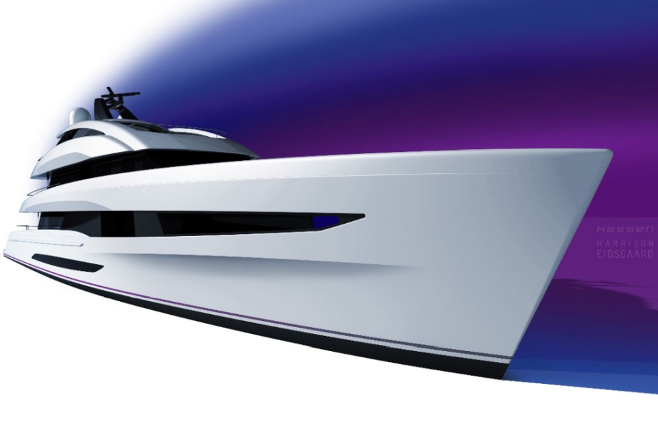 Heesen has Eidsgaard design exterior of new 50-metre yacht series