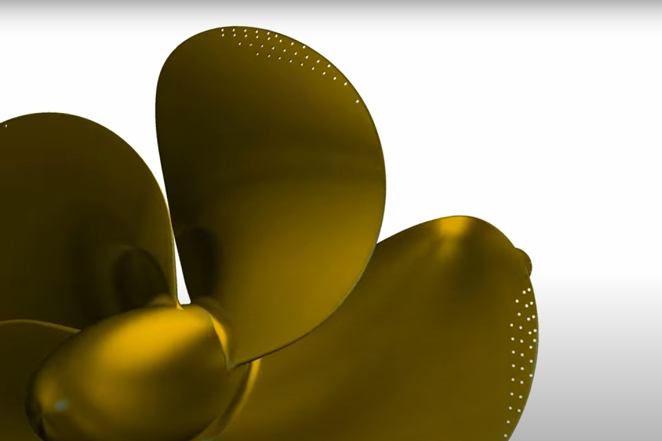VIDEO: How holes in a propeller reduce underwater noise