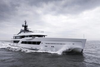 The Amels 60 Entourage built by Damen Yachting.