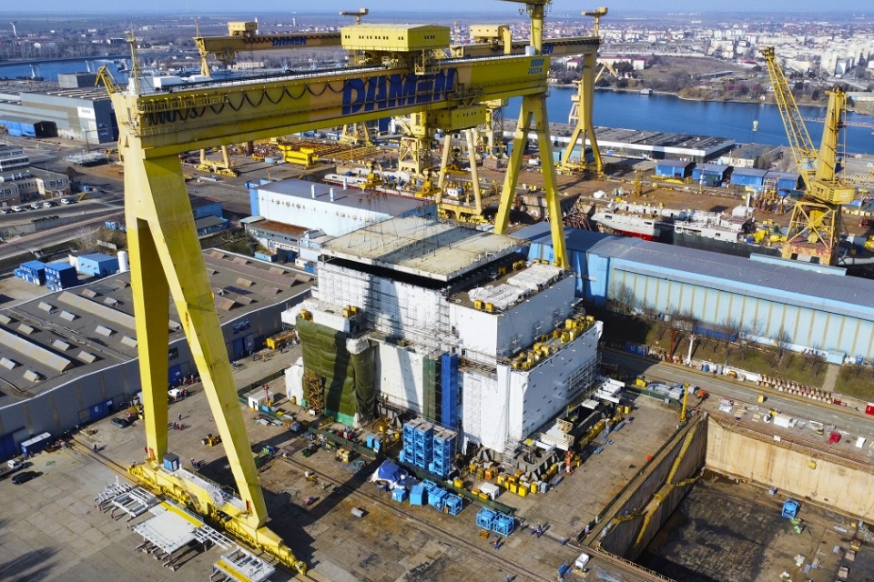 HVDC topside at Damen Shipyards Mangalia.