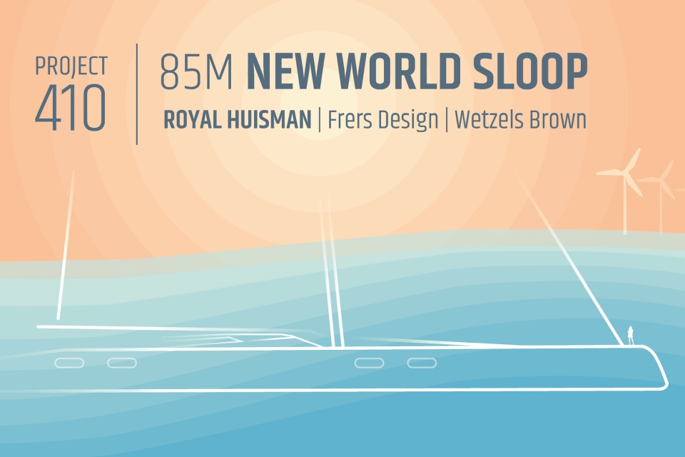 Royal Huisman sheds little bit of light on 85-metre New World Sloop