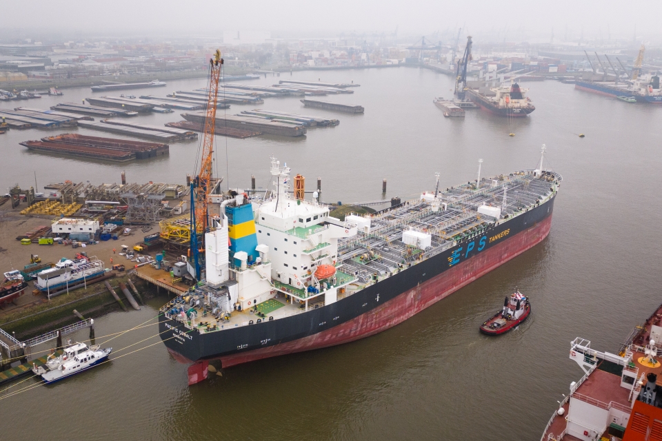 The Pacific Cobalt had the Filtree system installed in Rotterdam