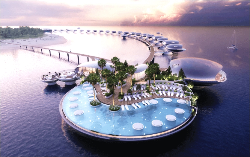Sheybarah Island Resort rendering.