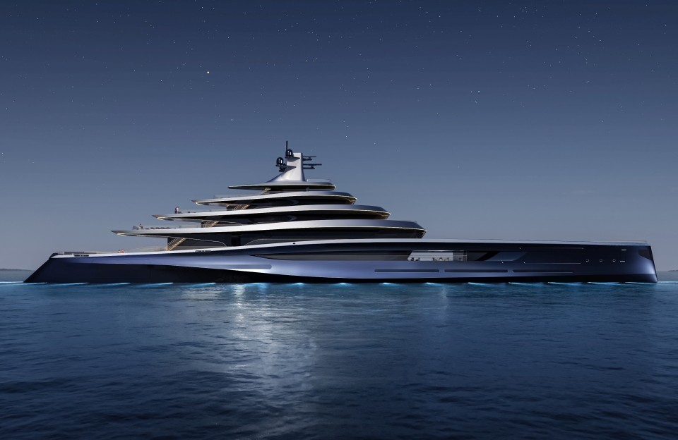 Oceanco's new yacht design Aeolus