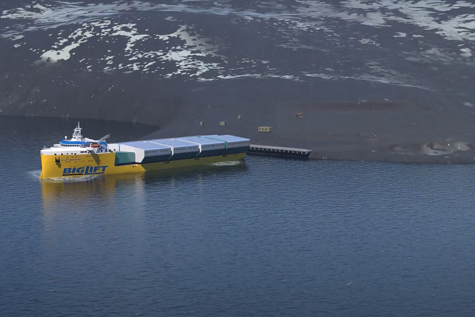 VIDEO: BigLift to deliver research station to Antartica