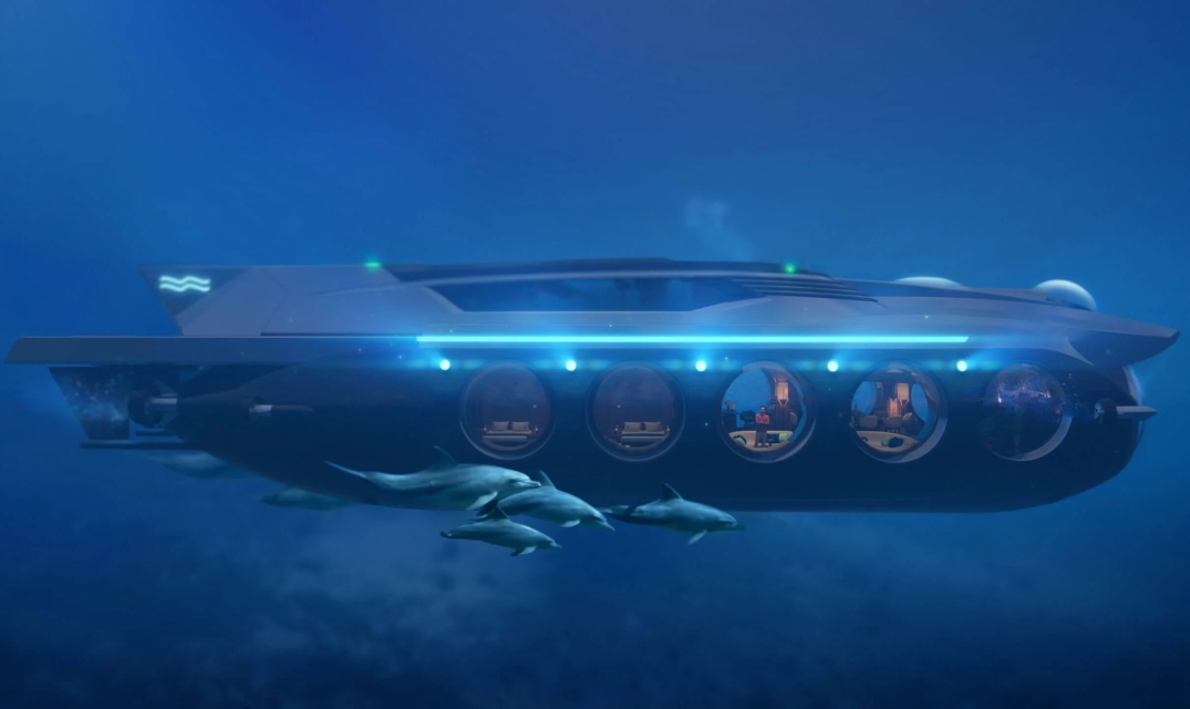 U-Boat Worx Nautilus submarine under water