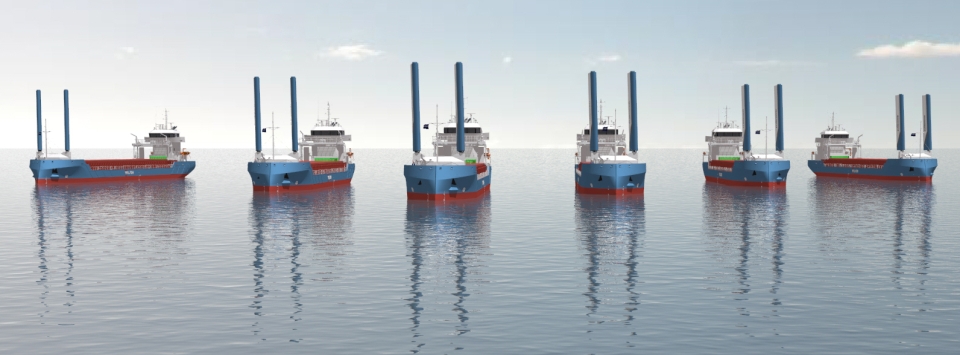 Artist Impression - 6 Conoship vessels for Wilson