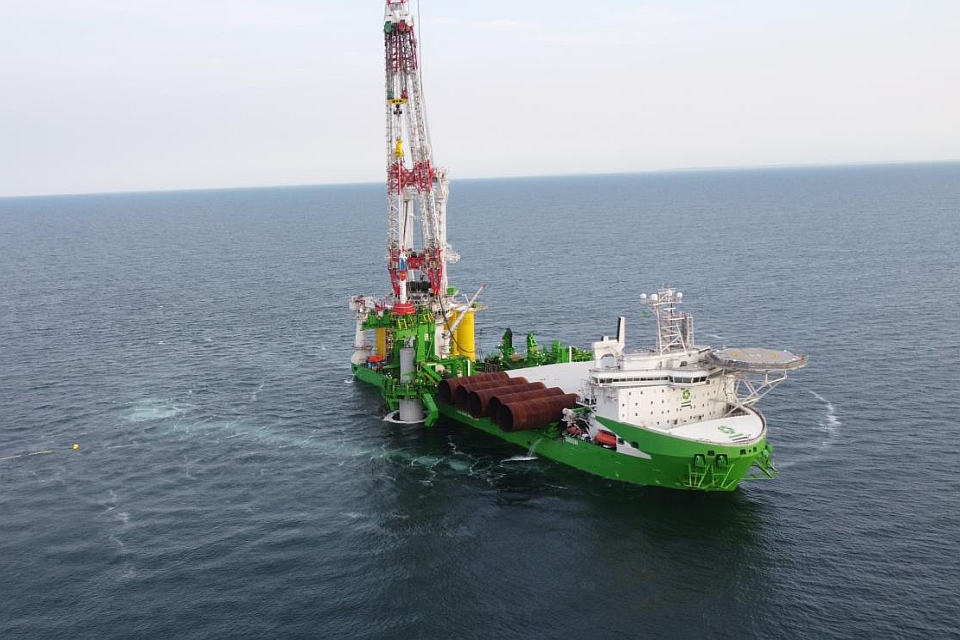 DEME installs first foundation of US offshore wind farm