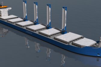 30-metre VentoFoils XL on an ocean-going bulk carrier.