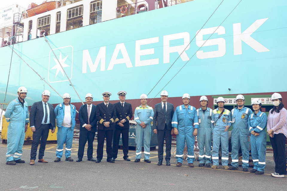 Maersk takes delivery of first methanol container ship