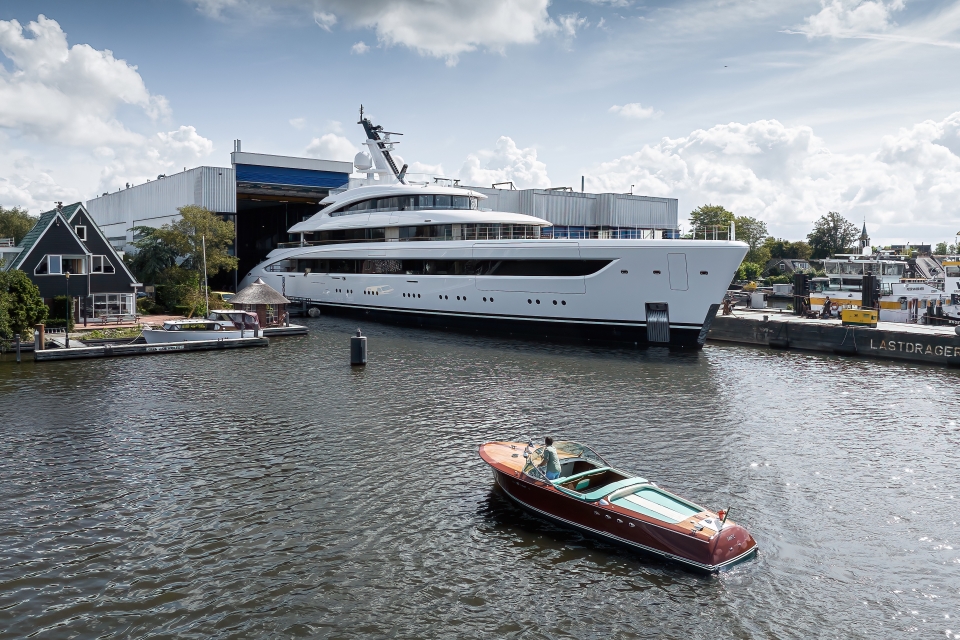 Latest Feadship yacht leaves dry dock