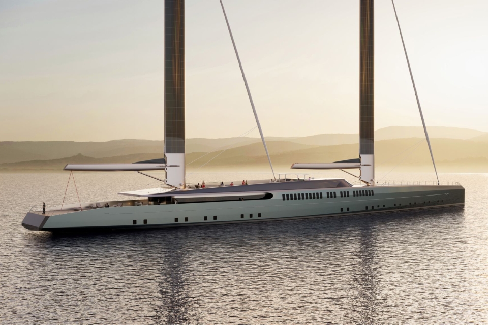 Royal Huisman unveils new 100-metre sailing yacht concept