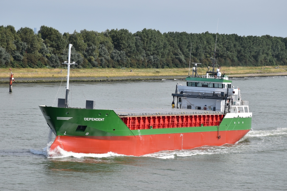 Short sea vessel leaving port of Rotterdam by Niels Johannes Wikimedia
