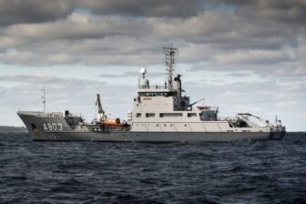 Hydrographic survey vessel HNLMS Luymes.